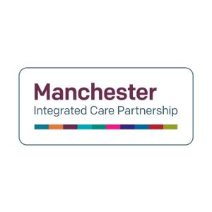 Manchester integrated care partnership logo.