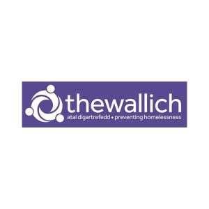 The wallich logo on a purple background.