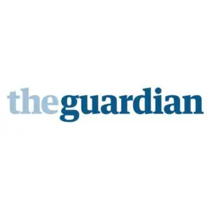 The guardian logo on a white background represents a unique and empowering symbol.